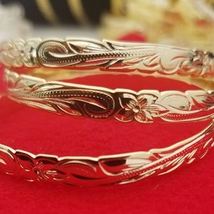 14k dipped in gold bangles